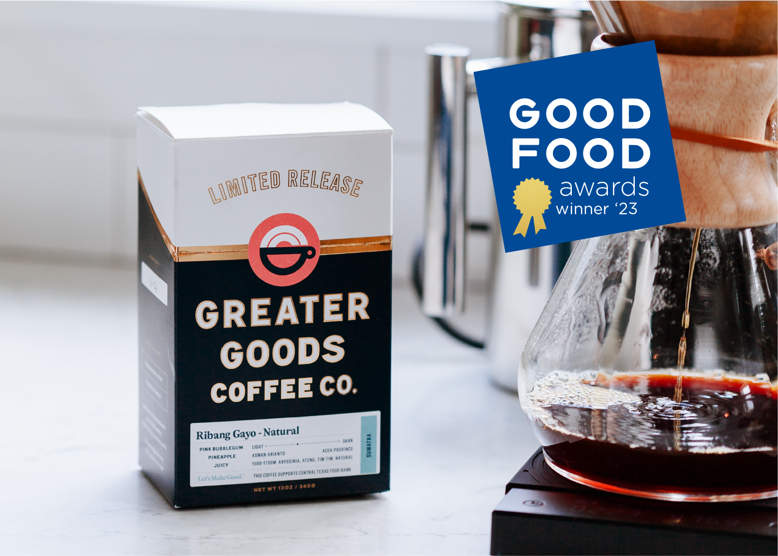 We won a 2023 Good Food Award!