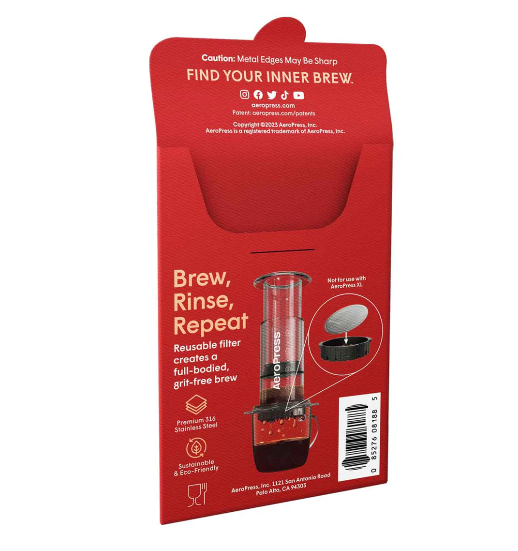 AeroPress® Stainless Steel Reusable Filter